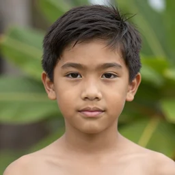 hawaiin asian boy dark brown hair brown eyes