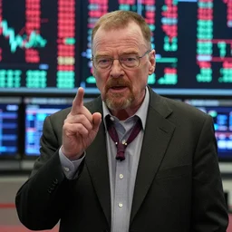 Walter White reacts to the stock market crash