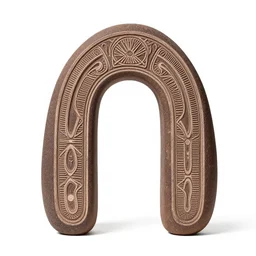a a spiritual selknam stone arch, engraving, aboriginal, symmetrically centered, estilo fileteado