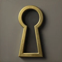 keyhole, painting by rene magritte, high detail, high resolution