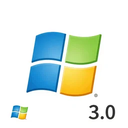 microsoft windows 3. 0 logo