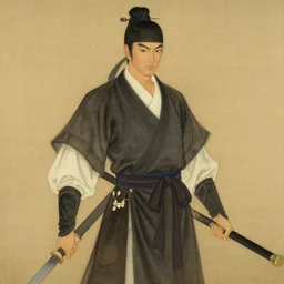 wuxia male warrior, painting by delphin enjolras, j. c. leyendecker, yoji shinkawa