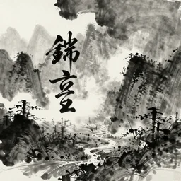 patience calligraphy ink style art