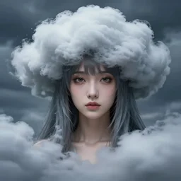 character concept art of an anime stormy cloud goddess | | cute - fine - face, pretty face, realistic shaded perfect face, trending on pixiv fanbox, fine details by stanley artgerm lau, wlop, rossdraws, james jean, andrei riabovitchev, marc simonetti, and sakimichan