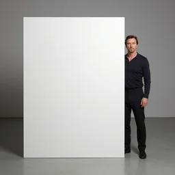 a white space and a Christian Bale subject contemporary art performance