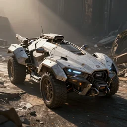 an armored futuristic sci fi vehicle, overwatch skin
