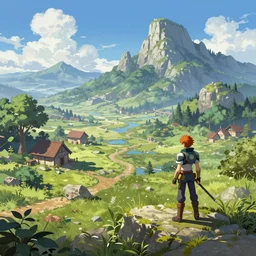 xenoblade chronicles landscape, highly detailed, digital painting