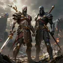 concept art prometheus kratos vs ghostrider