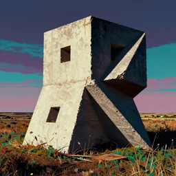 impossible shapes by Andy Warhol, glitch art