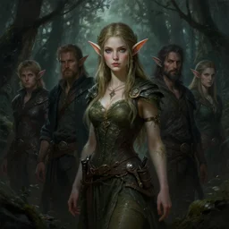 a forest elf, beautiful, dnd character art portrait, dark fantasy art, matte fantasy painting, deviantart artstation, by jason felix by steve argyle by tyler jacobson by peter mohrbacher by paul hedley, cinema