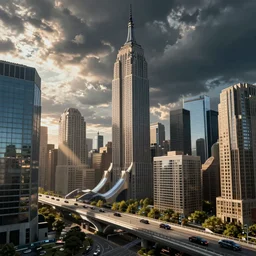 futuristic new york city without any cars