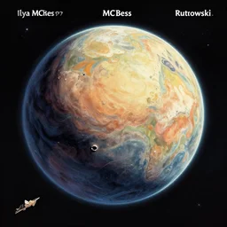 very detailed, prophet graphic novel, ilya kuvshinov, mcbess, rutkowski, simon roy, illustration of a dead planet, view from space, wide shot, colorful, deep shadows,
