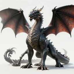 full - body design art of a four - legged giant dragon, design art of a dragon, image of a dragon, picture of a dragon, ( stylized, artgerm, artstation, hd, cgsociety, cgi, realistic, dramatic, cinematic, artistic, trending, detailed )