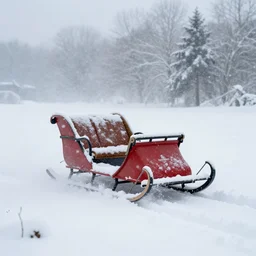 A cozy Snowplow! clearing a beautiful snowy landscape. A blizzard and heavy snow falls. Fog and mist, highly detailed, concept art, digital art, 4k, high snow