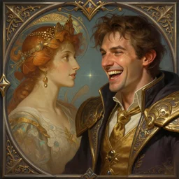 david lister laughing at arnold rimmer, deep focus, d & d, fantasy, intricate, elegant, highly detailed, digital painting, artstation, concept art, matte, sharp focus, illustration, hearthstone, art by artgerm and greg rutkowski and alphonse mucha