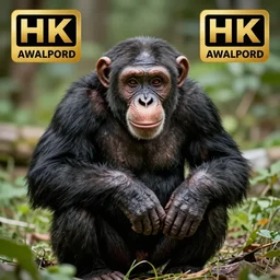 a hybrid between a chimp and a bear, photography, award winning, 4 k