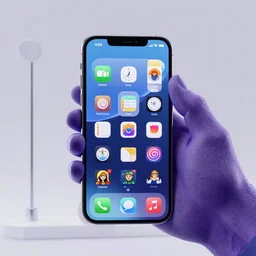 photo of an iphone displaying social media apps next to thanos hand