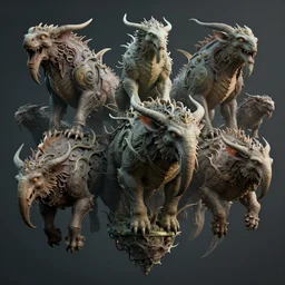 an intricate concept art of floating fantasy creatures, megafauna, ultra realistic, hyper detail, style by feng zhu and artgerm, trending on artstation, cgsociety, 8 k, octane render, high contrast, 3 d render, cgi, cinematic lighting