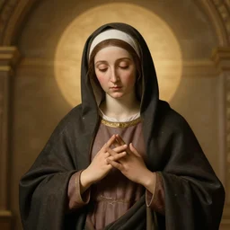 warmly lit, high quality studio photo of Ecstasy of saint Teresa