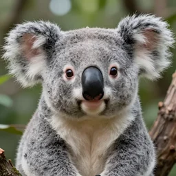 very beautiful portrait of an extremely cute and adorable koala, smooth, perfect face, fantasy, character design by mark ryden and pixar and hayao miyazaki, sharp focus, concept art, intricate detail, cinematic lighting, hyperrealistic, 5 0 mm, diorama macro photography, 8 k, nature background