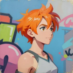 greg manchess portrait painting of syfa velnumdes evergarden as overwatch character, orange short hair, medium shot, asymmetrical, profile picture, organic painting, sunny day, matte painting, bold shapes, hard edges, street art, trending on artstation, by huang guangjian, gil elvgren, ruan jia, greg rutkowski, gaston bussiere