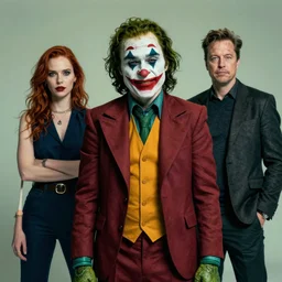 joker elon musk is a lizard person, 4 k, detailed, studio lighting by artgerm, brom, yuri shwedoff and tom bagshaw