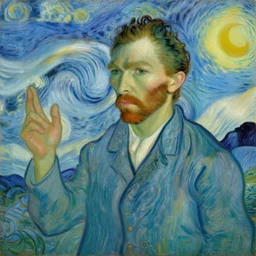 painting of handsome beautiful dark medium wavy hair man in his 2 0 s, dressed as an oracle, foreseeing the future, elegant, clear, painting, highly stylized, art by vincent van gogh, egon schiele