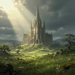 famous view of lord of ring, ray of sunlight, volumetric, depth, of field, hypersharp, hyperdetailed, by moebius, high detail, elegant, digital painting, cinematic lighting, vibrant, intricate, textured skin, highly detailed, artstation, sharp, focus, hdr, unreal engine 5, breathtaking, illustration, anna dittmann, ilya kuvshinov, nikolay makovsky