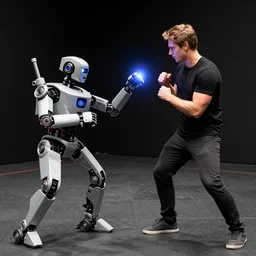 daniel fighting robots with object recognition