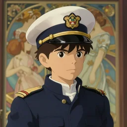 cute navy cadet lando norris, natural lighting, path traced, highly detailed, high quality, digital painting, by don bluth and ross tran and studio ghibli and alphonse mucha, artgerm