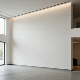 mural on the wall of a modern loft, beautiful architecture, popular interior design style