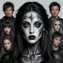 a portrait of a beautiful willa holland black metal face paint, art by lois van baarle and loish and ross tran and rossdraws and sam yang and samdoesarts and artgerm, digital art, highly detailed, intricate, sharp focus, trending on artstation hq, deviantart, unreal engine 5, 4 k uhd image