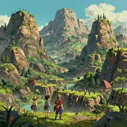 metroidvania scenario showing a mountainside landscape, studio ghibli, pixar and disney animation, sharp, rendered in unreal engine 5, highly detailed, digital painting, artstation, concept art, smooth, sharp focus, illustration, wide angle, artbook, wallpaper, splash art, promo art, dramatic lighting, art by artgerm and greg rutkowski and bo chen and jin xiaodi