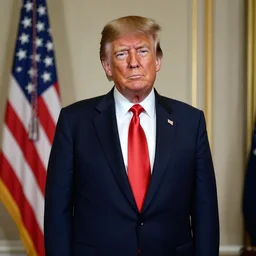 president trump boudoir photograph, by annie leibovitz