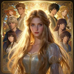 highly detailed portrait of princess with long hairs, stephen bliss, unreal engine, fantasy art by greg rutkowski, loish, rhads, ferdinand knab, makoto shinkai and lois van baarle, ilya kuvshinov, rossdraws, tom bagshaw, alphonse mucha, global illumination, radiant light, detailed and intricate environment