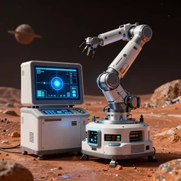 photo of life support system device monitoring system mars station design device robotics, advanced cybernetics, smart ai industrial design trending on artstation, unreal engine, 3 d exploration industrial lightning, 3 d, design cryengine unreal engine grasshoppers parametric