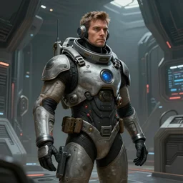 scifi art by greg rutkowski, a man in wearing a futuristic tactical space suit, preparing to activate the ship's self - destruct sequence, claustrophobic and futuristic environment, detailed and intricate environment, high technology, highly detailed portrait, digital painting, artstation, concept art, smooth, sharp foccus ilustration, artstation hq.