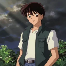 norm macdonald in a scene from a shojo anime, screenshot