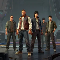 photo post futurist plain : 4, character : - 3, 4 k rtx hdr volume light concept studio matte painting environement digital illustration style gta 5 art that looks like it is from borderlands and by feng zhu and loish and laurie greasley, victo ngai, andreas rocha, john harris by jesper ejsing, by rhads, makoto shinkai and lois