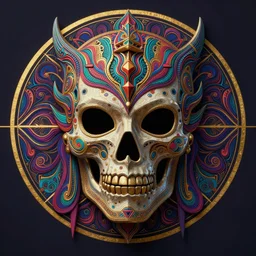 majestic totem death mask portrait, elden ring, intricate artwork masterpiece, psychedelic, matte painting movie poster, golden ratio, trending on cgsociety, intricate, epic, trending on artstation, by h. r. giger and zdizslaw beksinski, highly detailed, vibrant, production cinematic character render, ultra high quality model