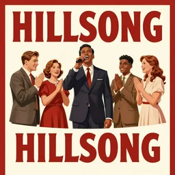 Hillsong worship music on a 1940s propaganda poster