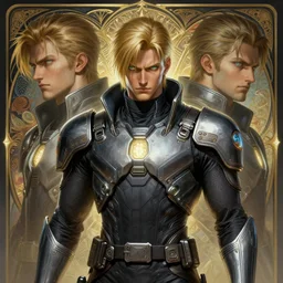 symmetry!! portrait of solid snake, sci - fi, tech wear, glowing lights!! intricate, elegant, highly detailed, digital painting, artstation, concept art, smooth, sharp focus, illustration, art by artgerm and greg rutkowski and alphonse mucha