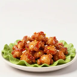 chuncheon dak - galbi, stir fried spicy chicken with lettuce, still from a claymation film