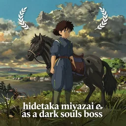 “ hidetaka miyazaki as a dark souls boss ”