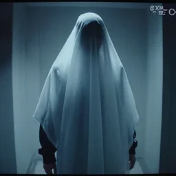 ghostly figure, security footage