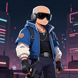 cryptopunk nft. Cyberpunk style. -9