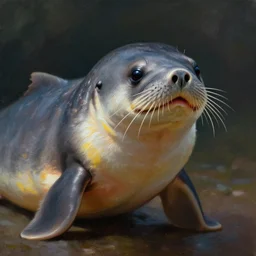 portrait of a Otaria flavescens by Greg 'CRAOLA' Simkins