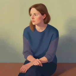 ( ( strong dither ) ), illustrated portrait a woman sitting, quiet contemplation, colorful, moody, ( ( mads berg ) ), christopher balaskas, victo ngai, matte, fog, dramatic lighting, halftone dots, stippled light, risograph, 4 k, wood block print, afrofuturism