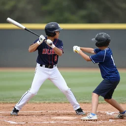 Jerma hitting one kid with an aluminum baseball bat