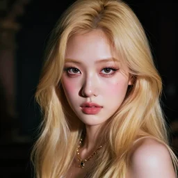 beautiful hyper realistic photograph of pretty blonde korean girl alice,, dramatic lighting alice in wonderland, dj sura face, artgerm, ilya kuvshinov